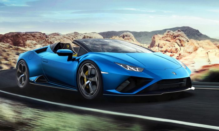 Lamborghini Huracán EVO přichází na léto ve verzi Spyder s plátěnou střechou