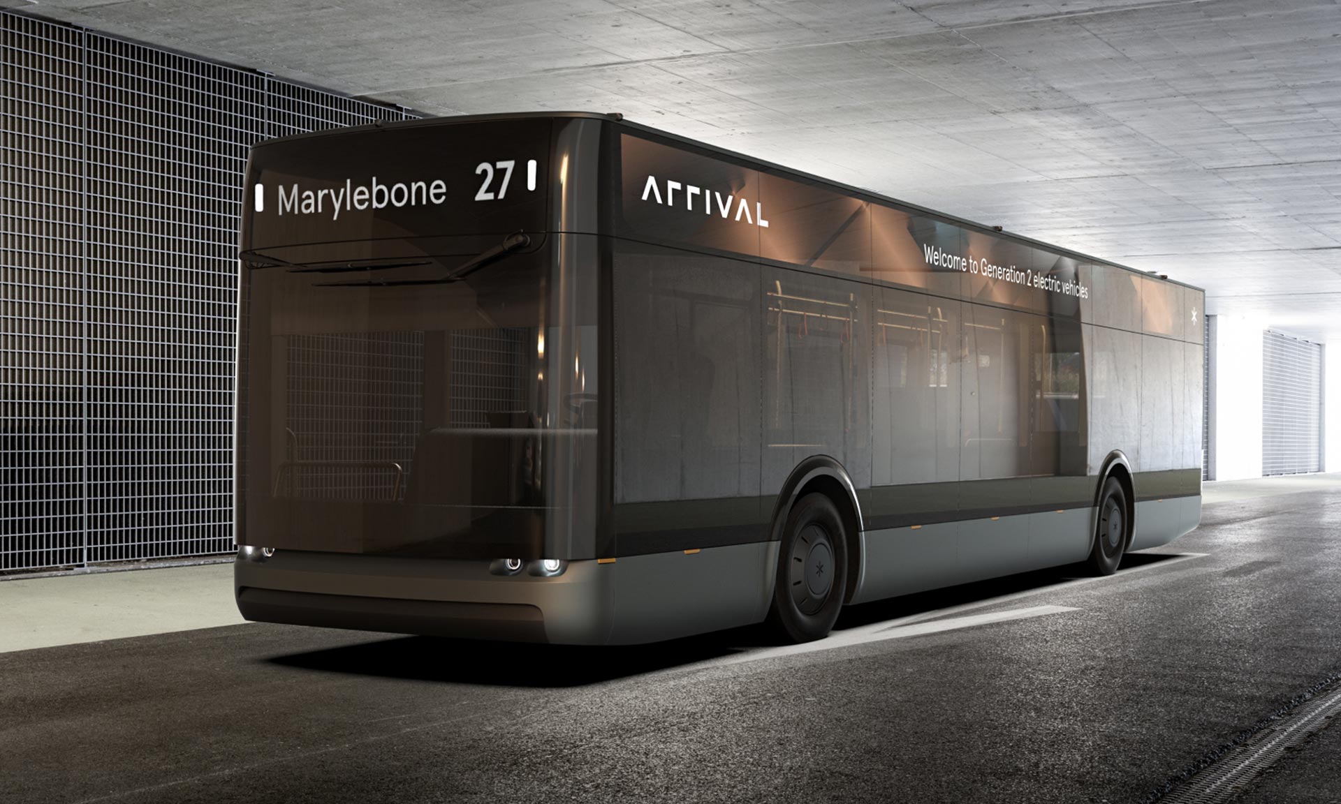 Britská značka Arrival vyvinula stylový elektrický autobus pro hromadnou dopravu