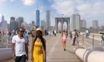 Brooklynský most po přestavbě v rámci projektu Brooklyn Bridge Forest