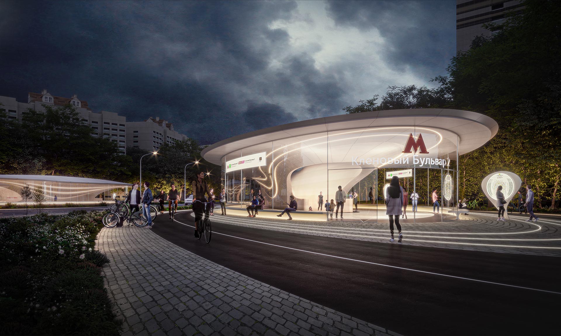 Zaha Hadid Architects postaví v Moskvě futuristickou stanici metra Klenoviy Boulevard
