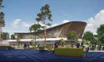 Aquatics Centre v Paříži pro Olympijské hry v roce 2024