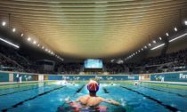 Aquatics Centre v Paříži pro Olympijské hry v roce 2024