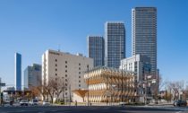 Kengo Kuma a jeho CLT Park Harumi v Tokiu