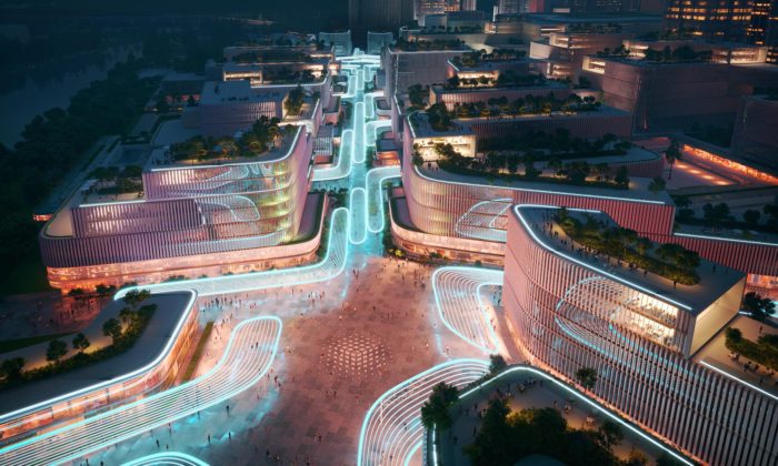 Zaha Hadid Architects postaví futuristickou čtvrť Huanggang Port Area