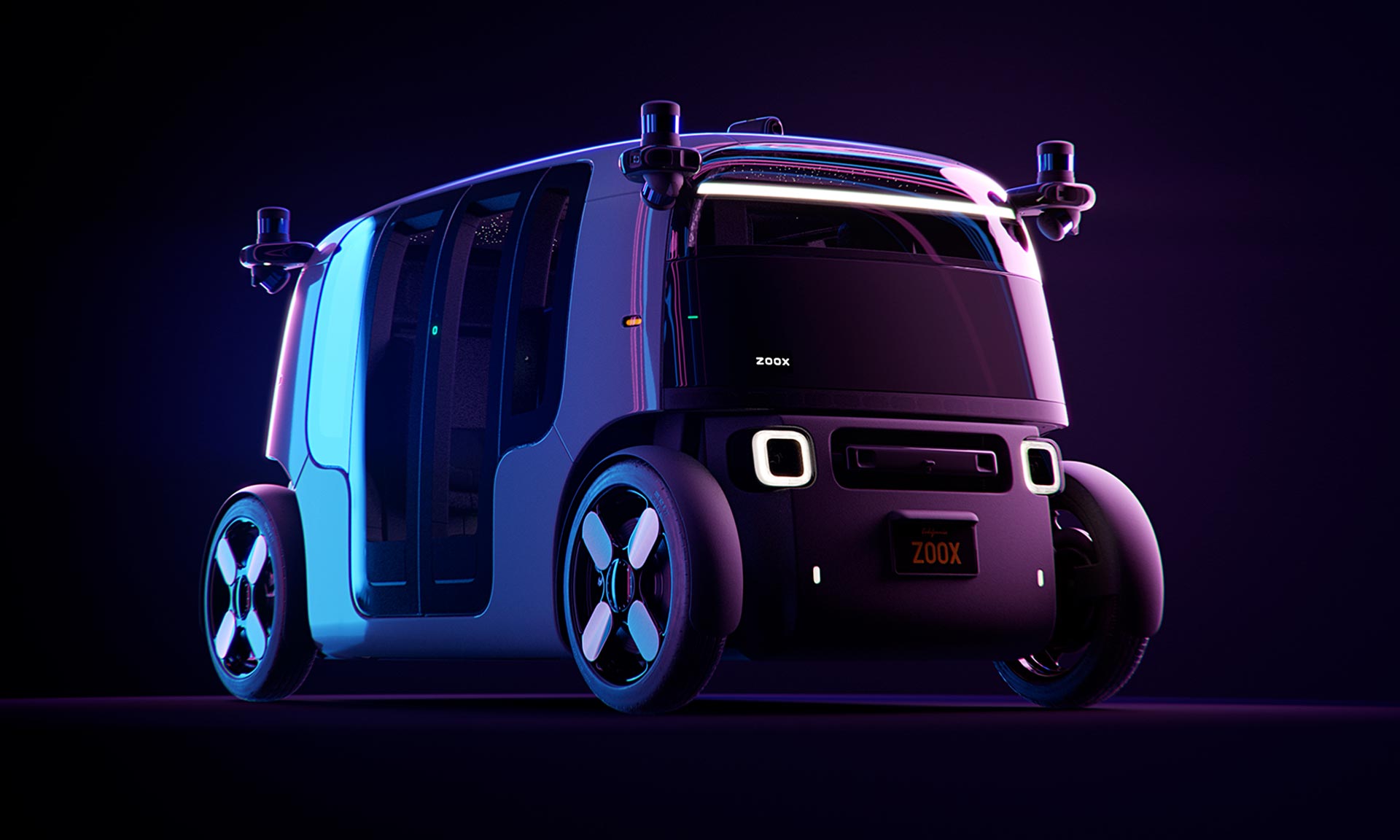 Zoox navrhl autonomní robotické taxi s vlídnou tváří a moderním interiérem