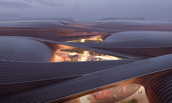 Zaha Hadid Architects postaví v Pekingu organicky tvarované výstaviště