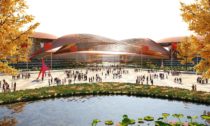 International Exhibition Centre v Pekingu od Zaha Hadid Architects