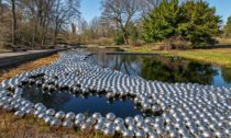 Yayoi Kusama a ukázka za výstavy Cosmic Nature