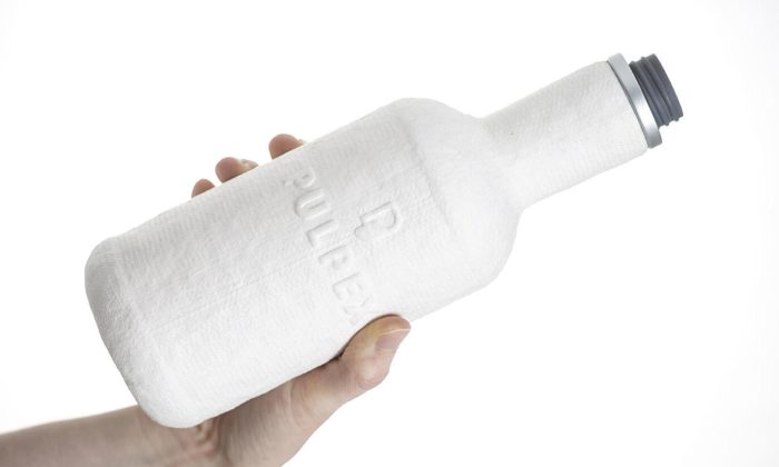 Papírové láhve Pulpex a Paboco jsou ekologickou náhradou za plastové láhve