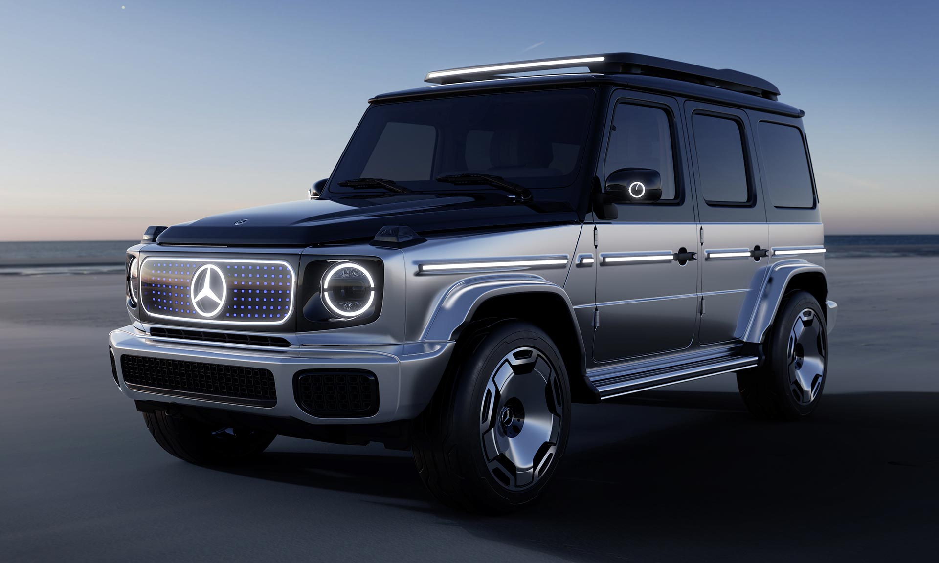 Mercedes-Benz G-Class přijíždí jako elektrický Concept EQG s futuristickým designem