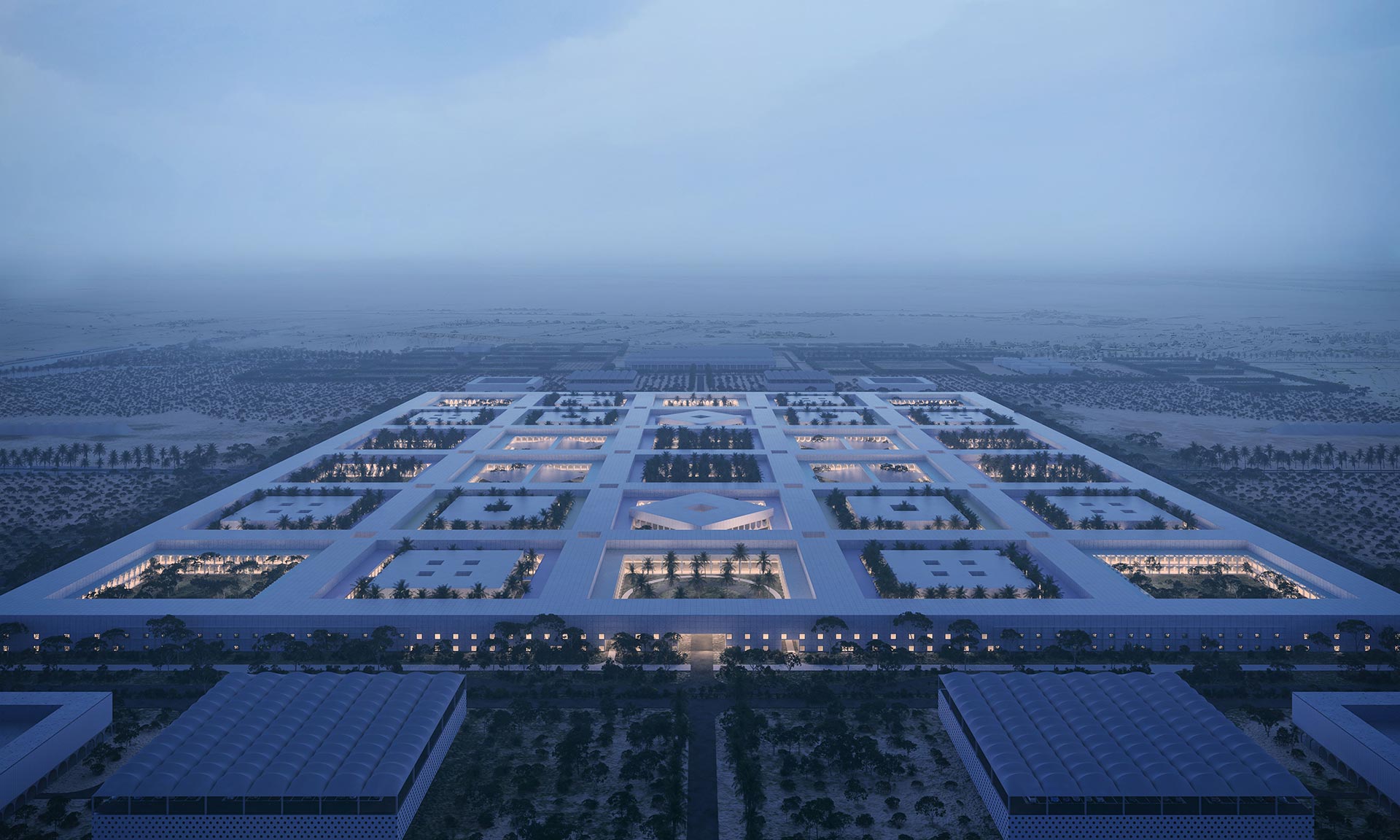 Katar plánuje postavit nemocniční čtvrť budoucnosti podle návrhu OMA