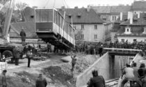 Historické fotografie lanovky na Petřín