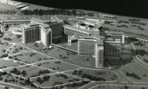 Richard F. Podzemný – Antonín Tenzer, Projekt nemocnice v Motole, model, první polovina 60. let, archiv Zdeňka Voženílka