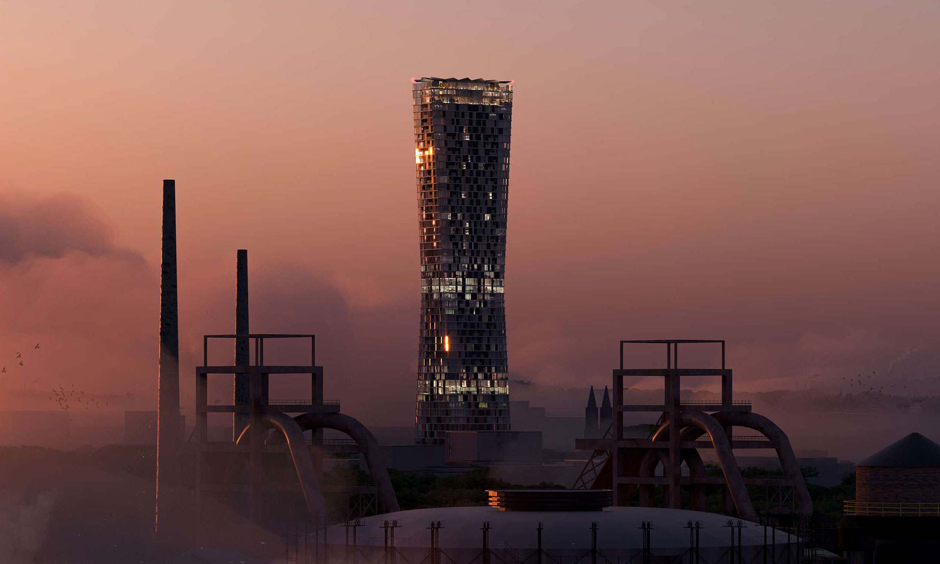 Nejvyšší český mrakodrap Ostrava Tower bude mít tvar přesýpacích hodin