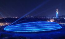 Zimní stadion Ice Ribbon od Populous v Číně