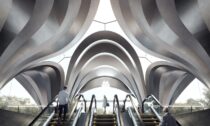 Stanice metra Dnipro na Ukrajině od Zaha Hadid Architects