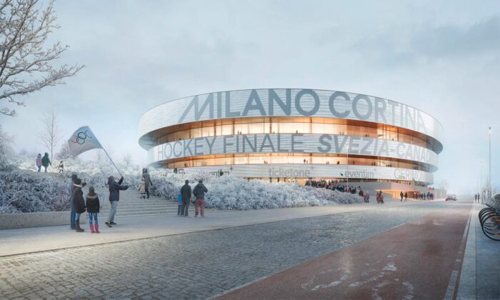 David Chipperfield navrhl pro Miláno multifunkční halu s informačními prstenci