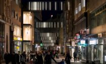 Světelné girlandy v ulicích města Brna od studia Visualove