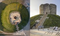 Clifford’s Tower v anglickém městě York po rekonstrukci