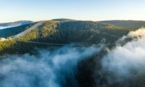 Most pro pěší Sky Bridge 721 v Horském resortu Dolní Morava