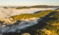 Most pro pěší Sky Bridge 721 v Horském resortu Dolní Morava