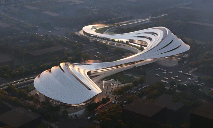 Zaha Hadid Architect postaví kulturní centrum v Jinghe New City připomínající řeku