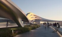 Jinghe New City Culture & Art Centre od Zaha Hadid Architects