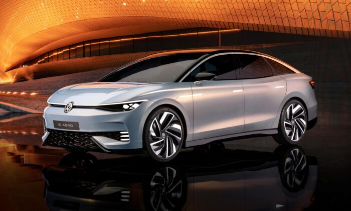 Volkswagen ID. Aero je koncept elektrického sedanu a budoucí vrcholný model značky