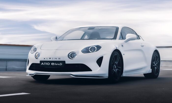 Alpine A110 E-ternité je koncept čistě elektrického sporťáku s otevřenou střechou