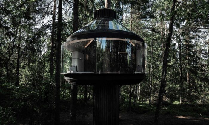 Polestar postavil ve finském lese dům na stromě Koja s panoramatickým výhledem