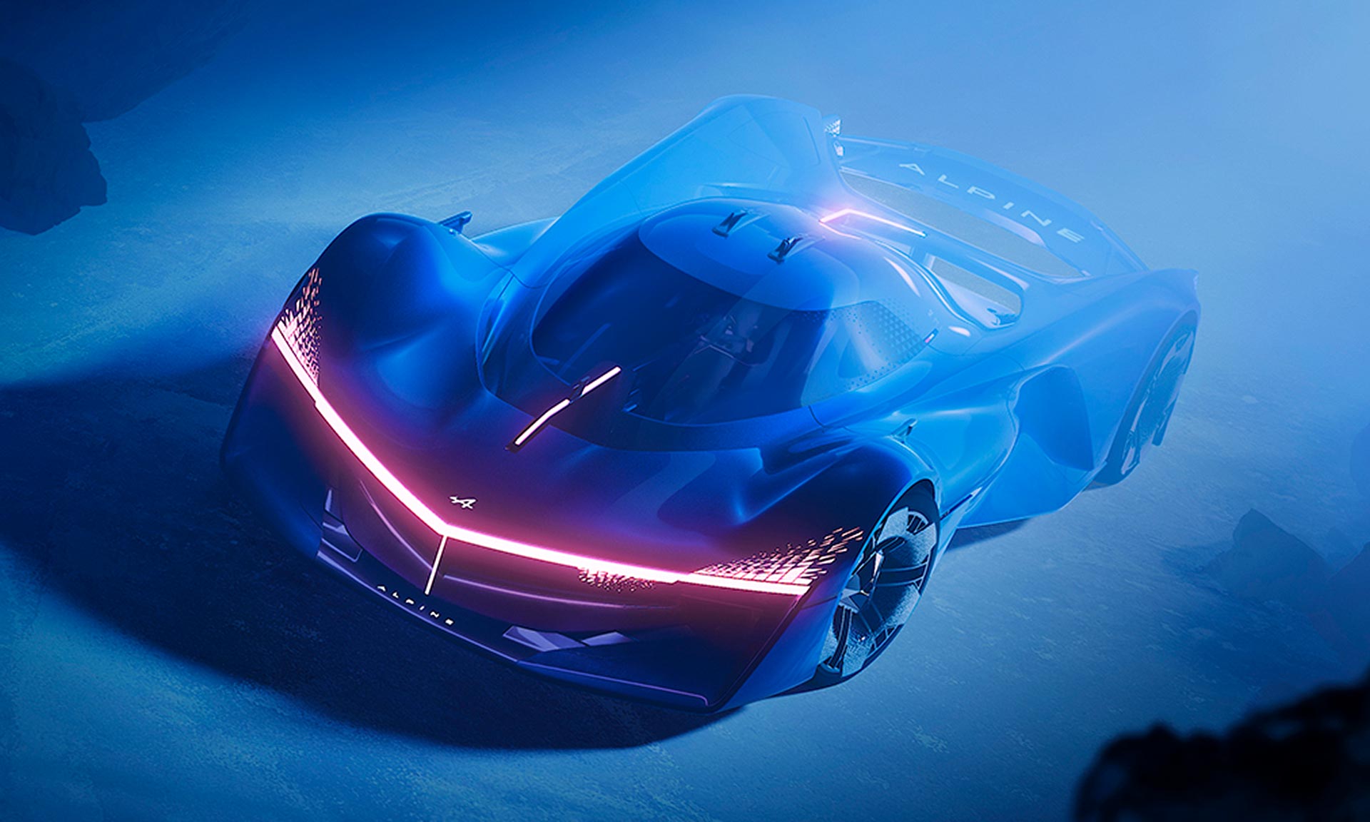 Alpine Alpenglow je supersport s futuristickým designem a pohonem na vodík