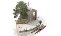 Projekt bydlení na vodě Land on Water od dánského ateliéru Mast