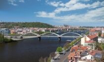 Železniční most v Praze na Výtoni