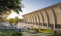 Stadion ve městě Aarhus od Zaha Hadid Architects