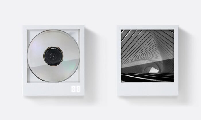 CP1 je bezdrátový přehrávač CD disků s minimalistickým designem a možností zavěšení na zeď