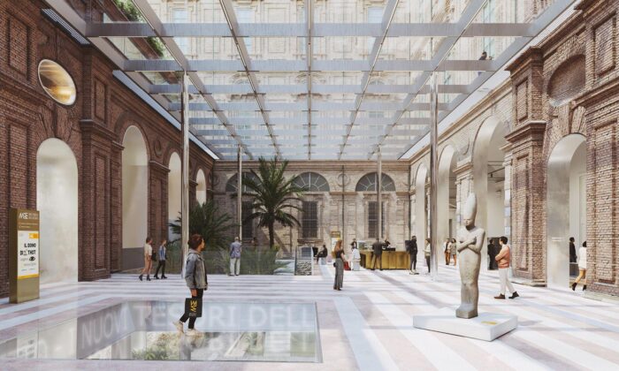 Egyptské muzeum v Turíně z roku 1824 zastřeší své nádvoří a po rekonstrukci se více otevře veřejnosti