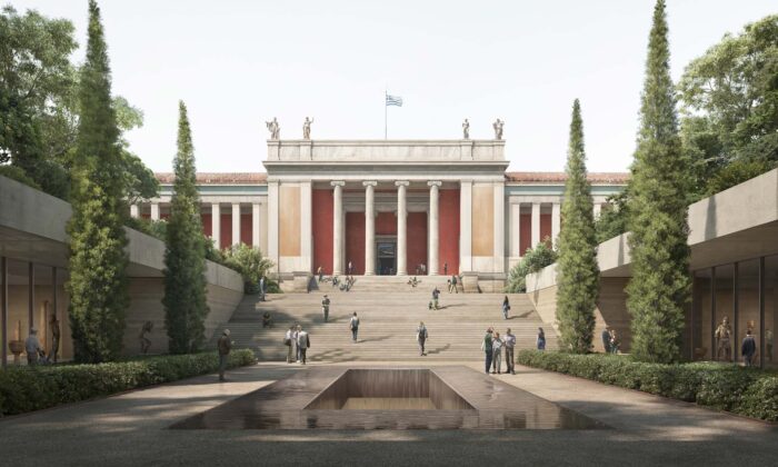 David Chipperfield rozšíří Národní archeologické muzeum v Aténách o přístavbu připomínající jeskyně