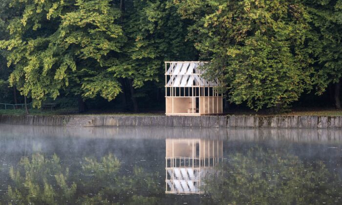 Těšínskou přehradu Hrabinka ozdobil dřevěný pavilon Tea House navržený pro čajové ceremonie