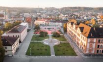 Veřejné prostranství mezi školami v Červeném Kostelci