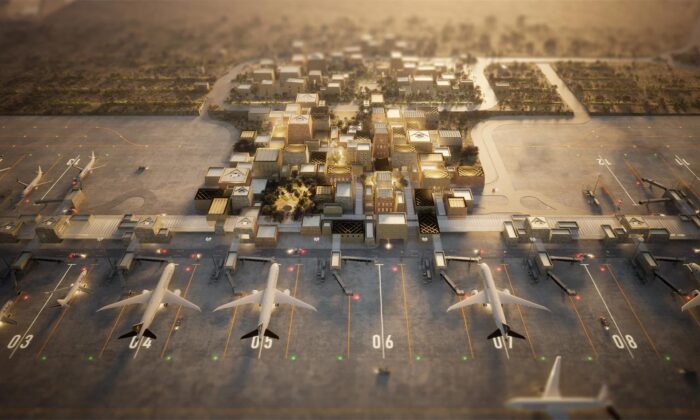 Foster + Partners navrhli letištní terminál Abha poskládaný z malých domků jako vesnice