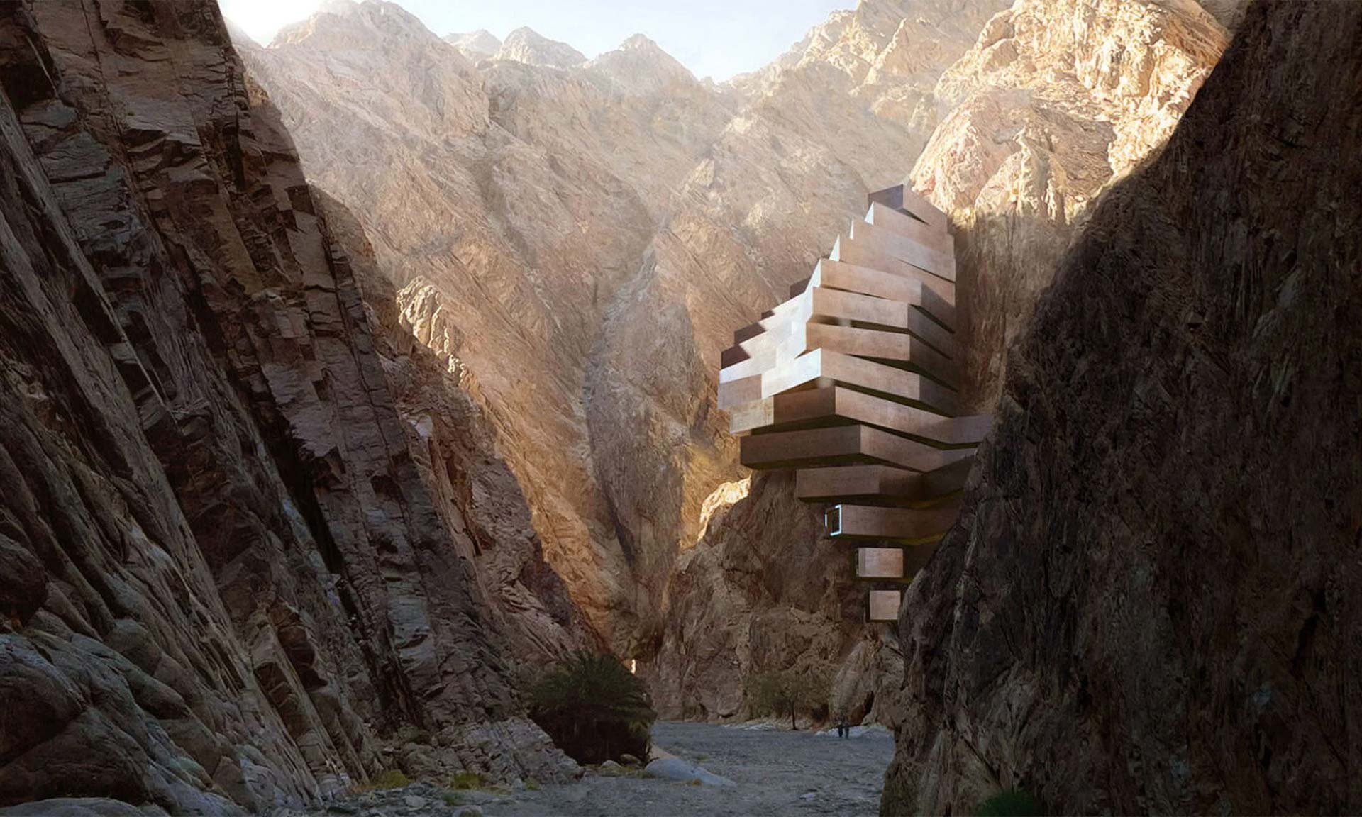Saúdská Arábie postaví ve skalnatém údolí u Akabského zálivu trojici nevídaných hotelů