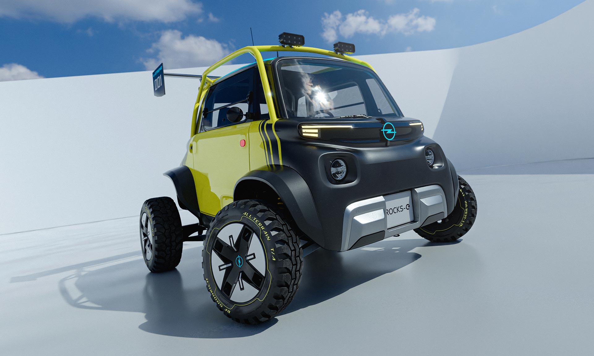 Opel Rocks e-XTREME ist ein kleiner Geländewagen für zwei und einen Fahrer ab 15 Jahren – DesignMag.cz