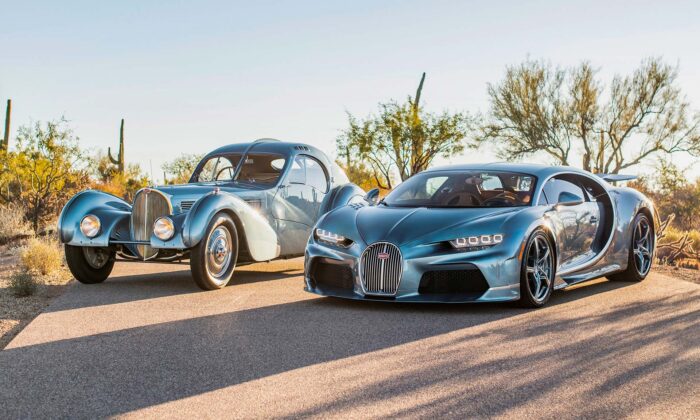 Bugatti Chiron Super Sport ve verzi 57 One of One vzdává poctu nádhernému Bugatti Type 57 SC Atlantic
