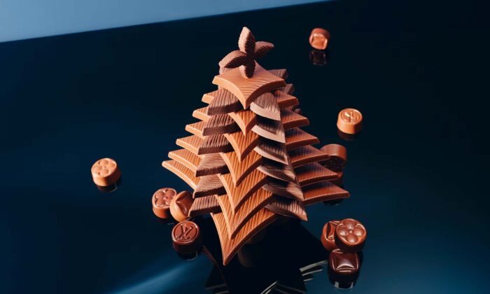 Maxime Frédéric vytvořil pro Louis Vuitton kolekci čokolád s vánoční tematikou