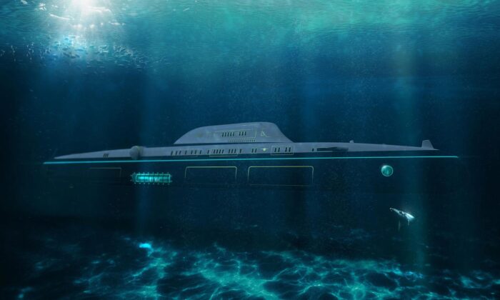 Migaloo M5 je soukromá 165metrová ponorka schopná na hladině fungovat jako běžná jachta