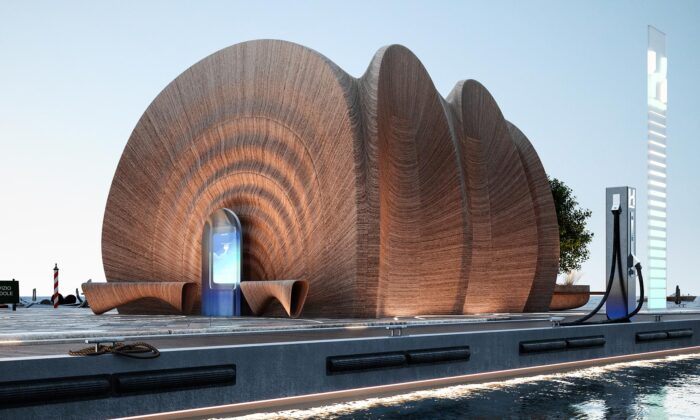 Zaha Hadid Architects postaví v Itálii ekologické vodíkové čerpací stanice pro malá rekreační plavidla