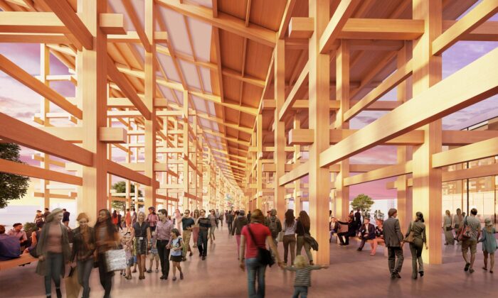 Japonsko dokončuje výstavbu obřího dvoukilometrového dřevěného prstence pro Expo 2025