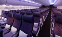 Interiér letadel Riyadh Air od PriestmanGoode
