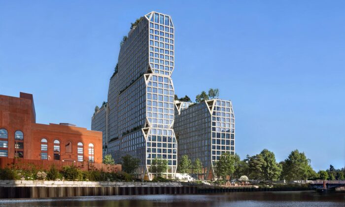 V průmyslové brooklynské čtvrti vznikne bytový dům od BIG poskládaný z kamenných kvádrů