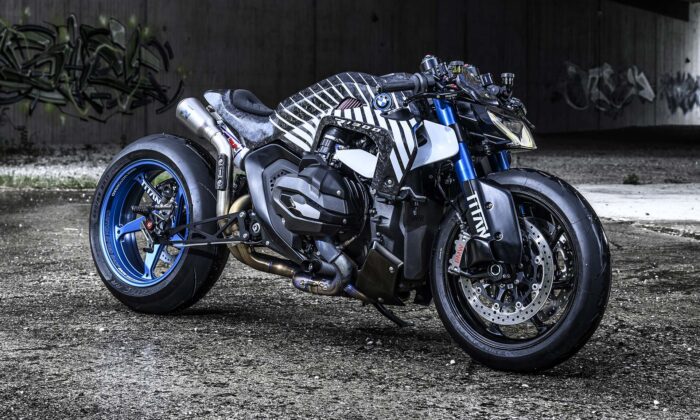 BMW Motorrad proměnil sériovou motorku R 1300 v drsnější a silnější verzi Titan